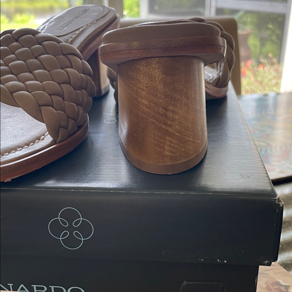 Bernardo Tan Woven Slide Sandals - Picture 4 of 6